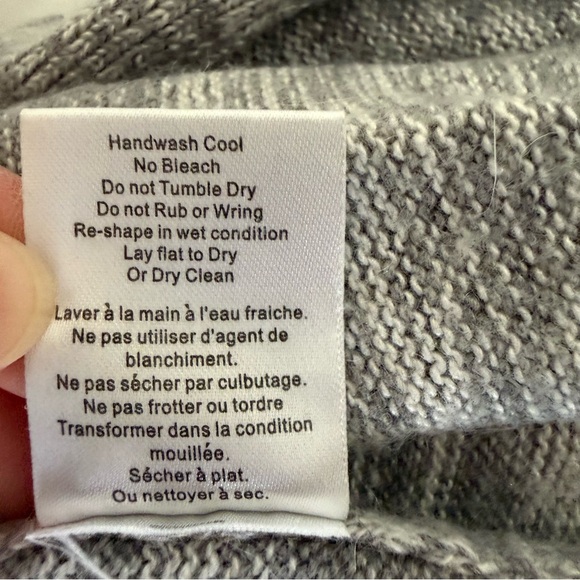 Talula Heather Gray Open-Front Ribbed Long Cardigan - Picture 9 of 9